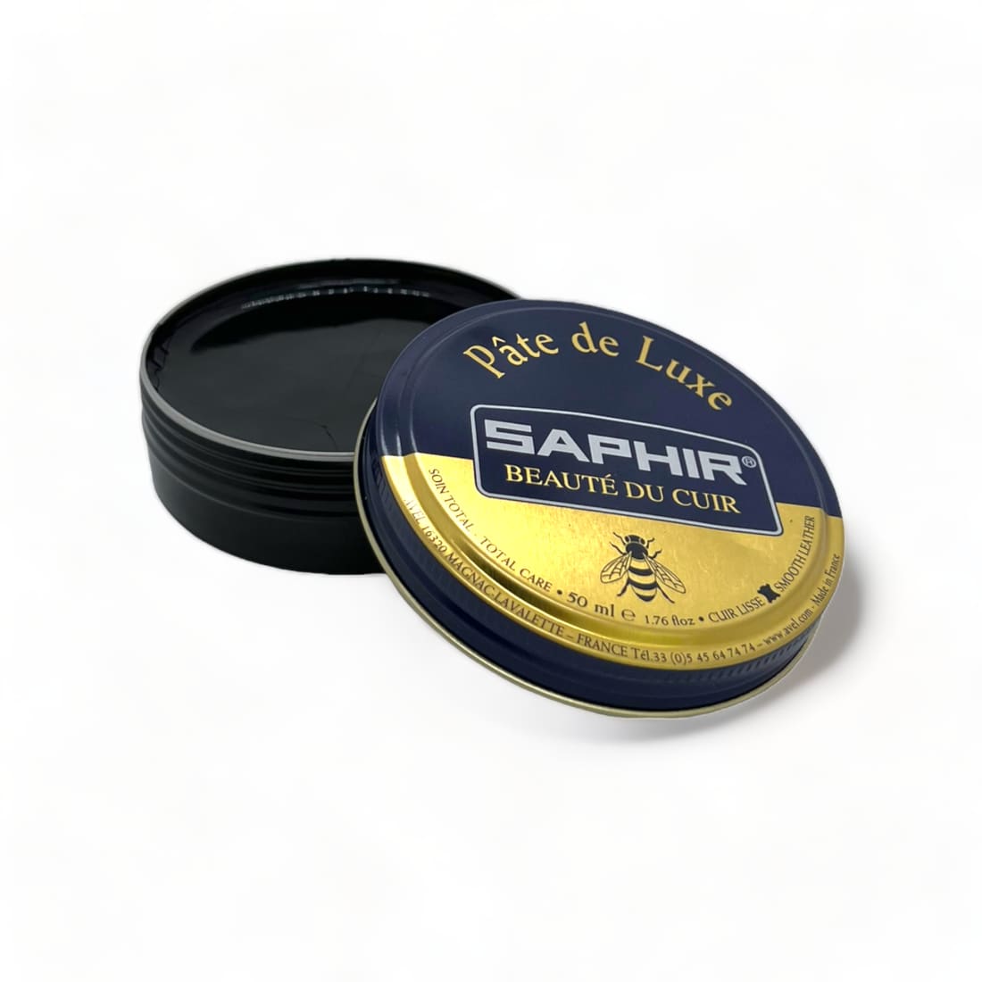 Pâte de luxe Saphir : cirage cire pour brillance et glaçage, 9 coloris