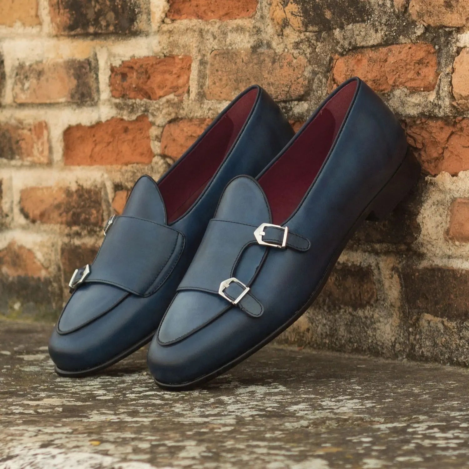 Mocassins à Boucles Homme cuir luxe