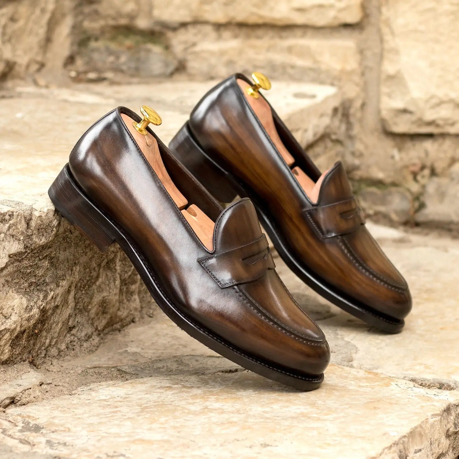 Mocassins à bandeau cuir Penny Luxe Homme