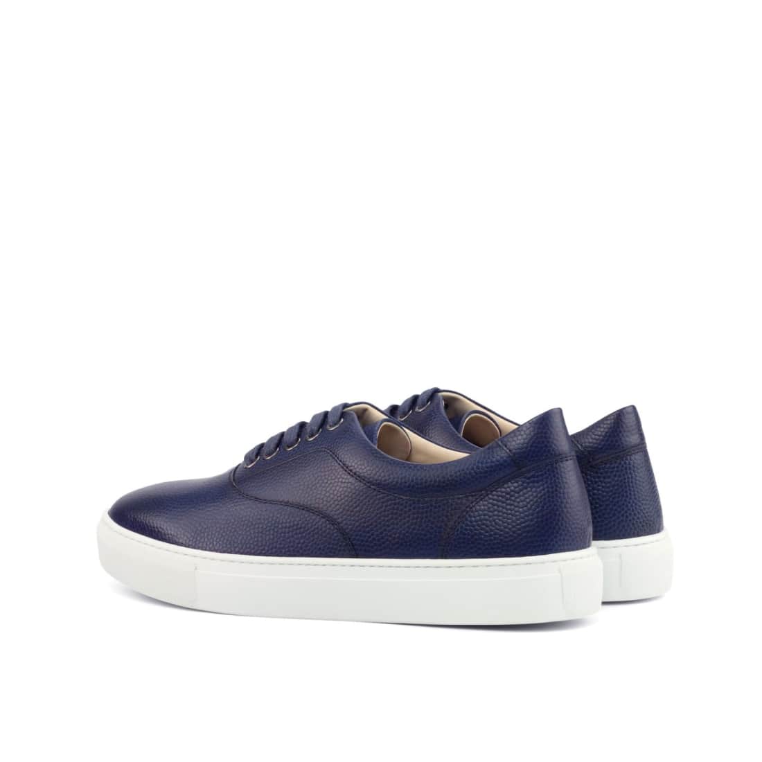 Sneakers Spinner en cuir grainé bleu marine - Semelles
