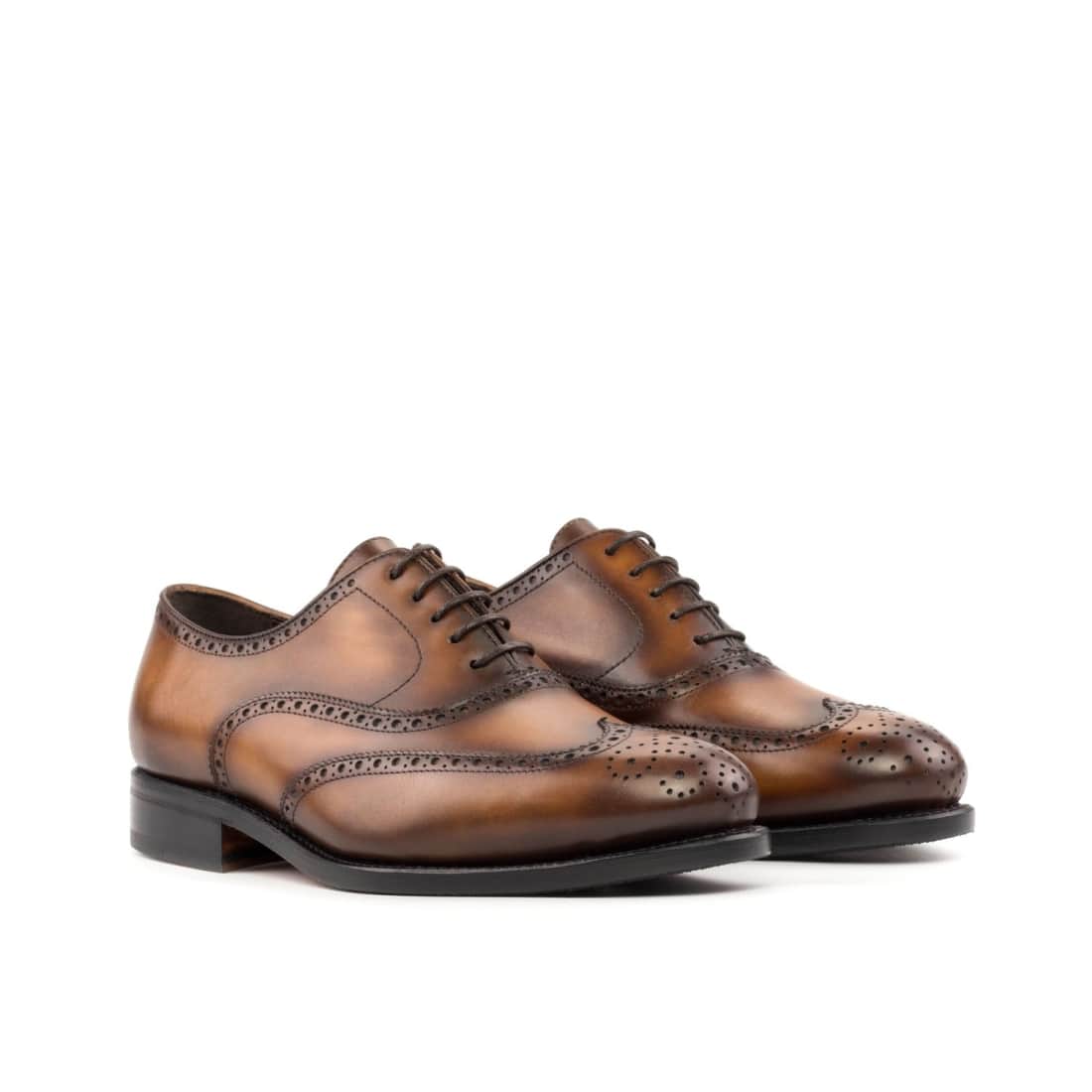 Chaussures richelieu marron à bout golf pour homme Chaussures richelieu marron à bout golf pour homme