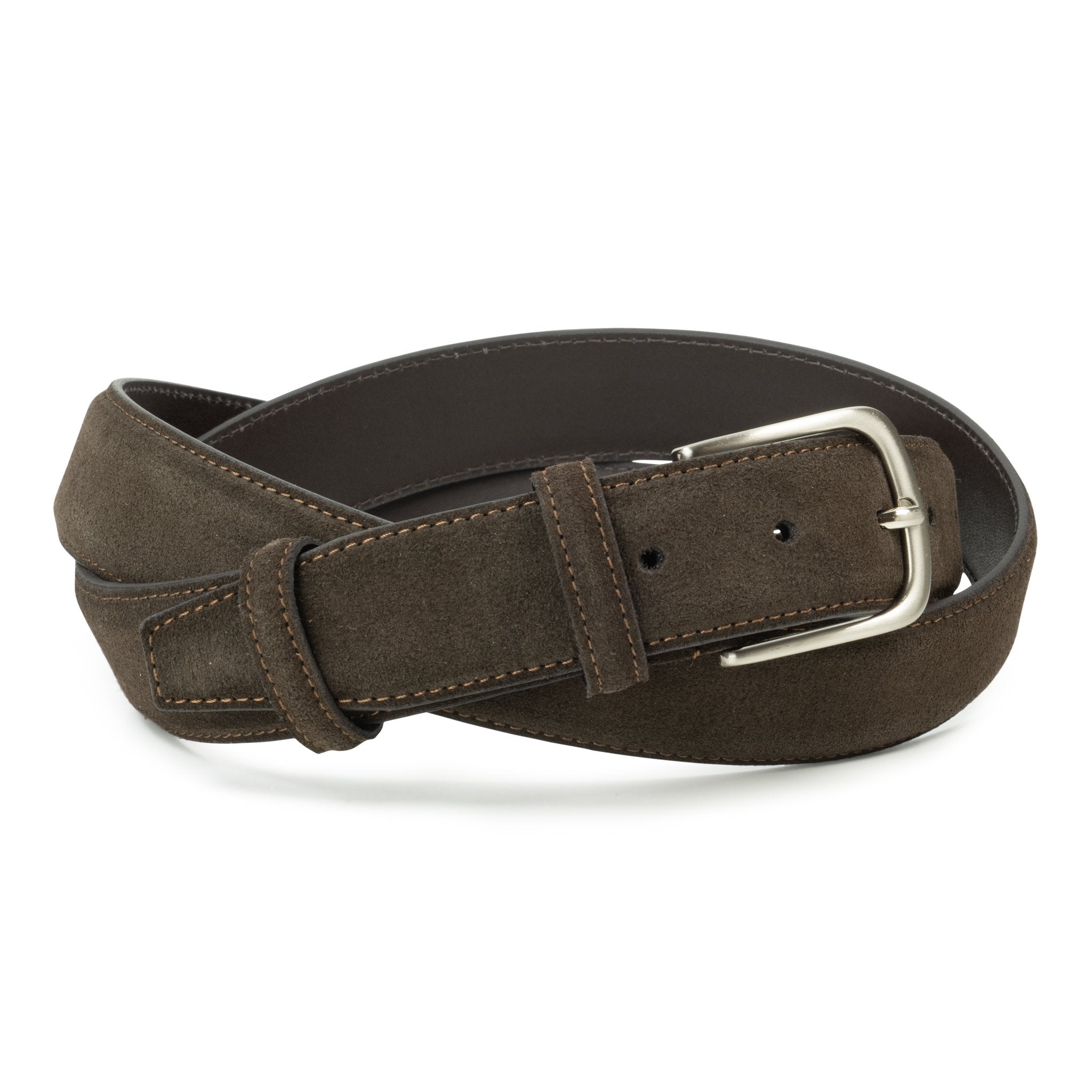 Ceinture Escada Daim Marron Taille 34 - Boutons Détails Cuir, Neuf Sans étiquettes