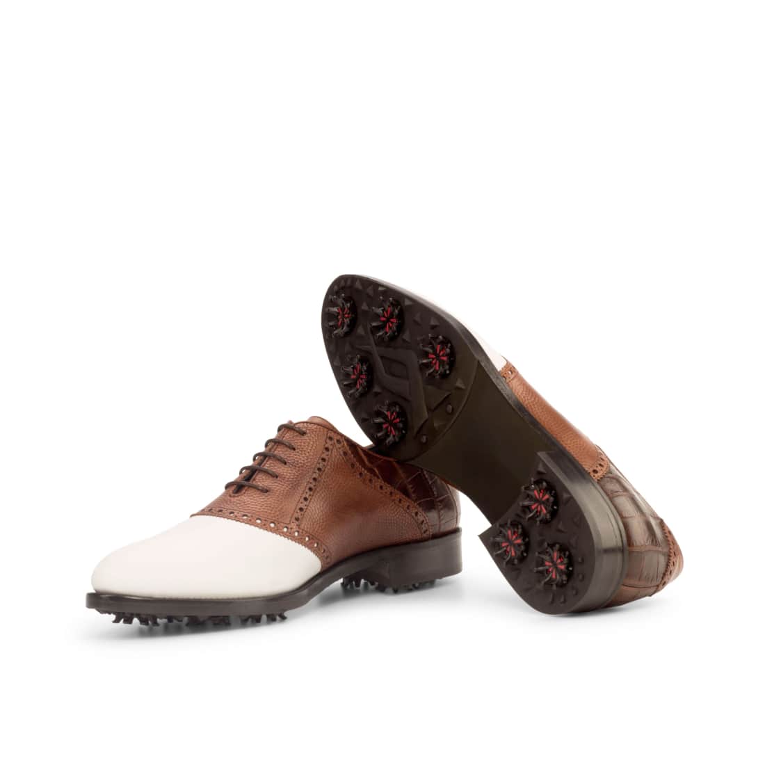Richelieu de golf tri matières cuir - Chaussures