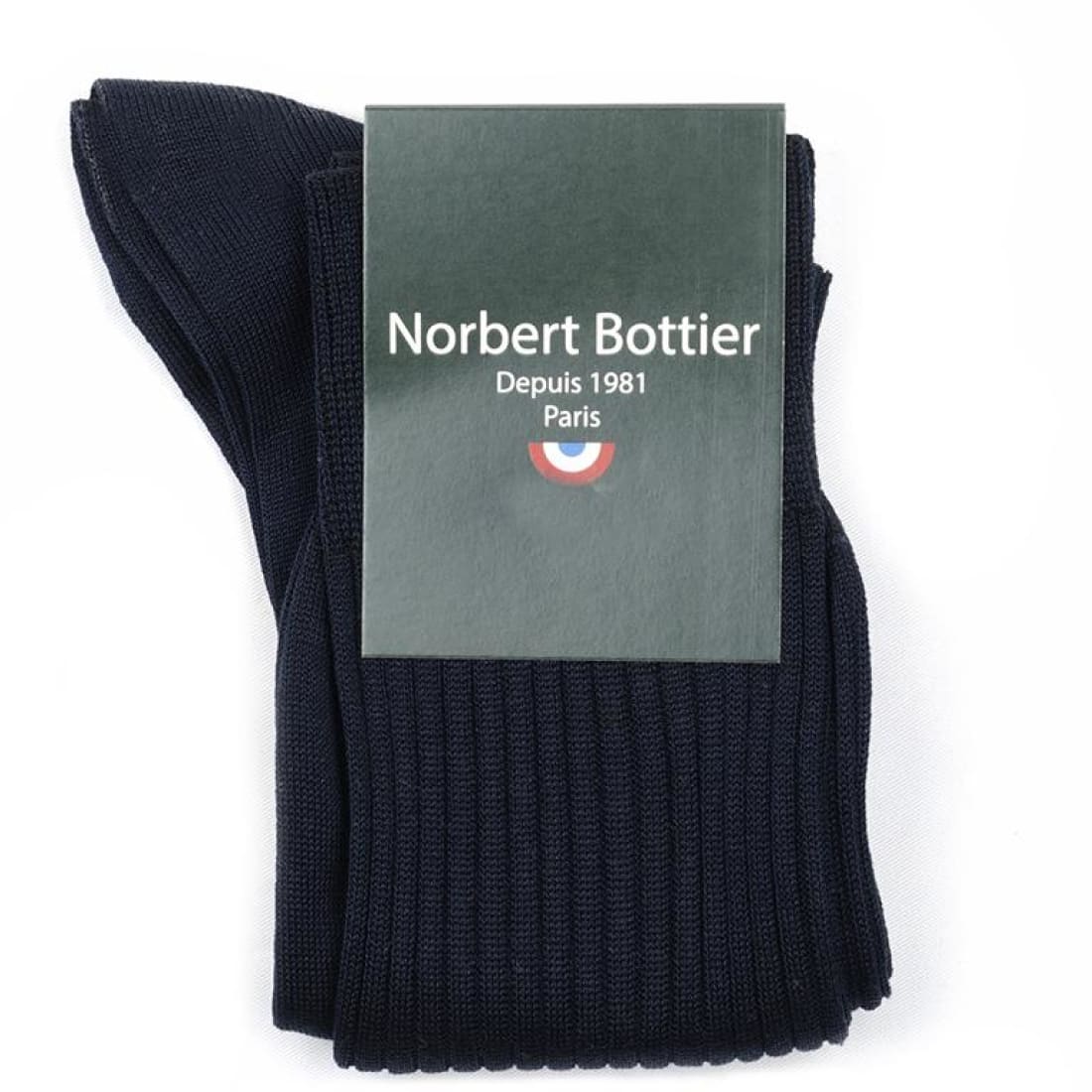 Chaussettes en fil d'Écosse Bleu Marine - Norbert Bottier