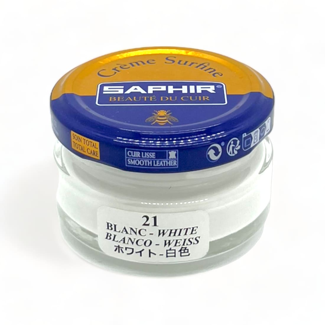 Cirage Crème Surfine Blanc - Saphir - 50 ml - Accessoires