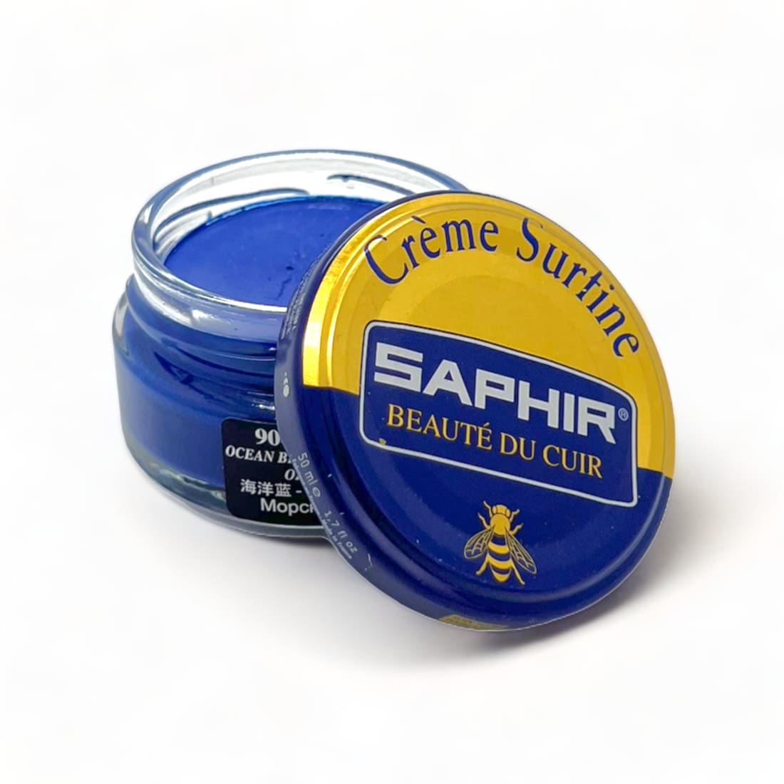 Cirage Crème Surfine Bleu Océan - Saphir - 50 ml -
