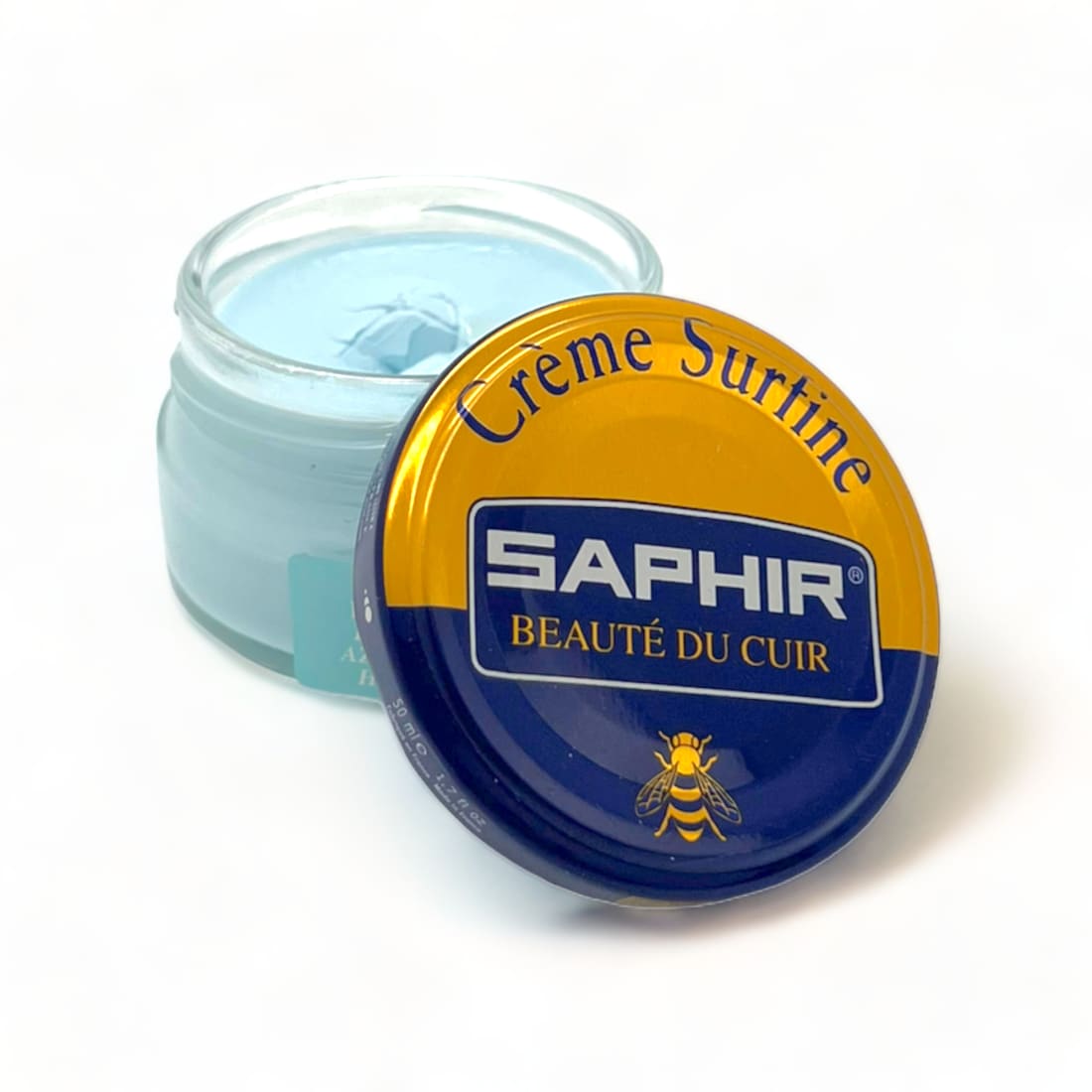 Cirage Crème Surfine Bleu Pâle - Saphir - 50 ml -