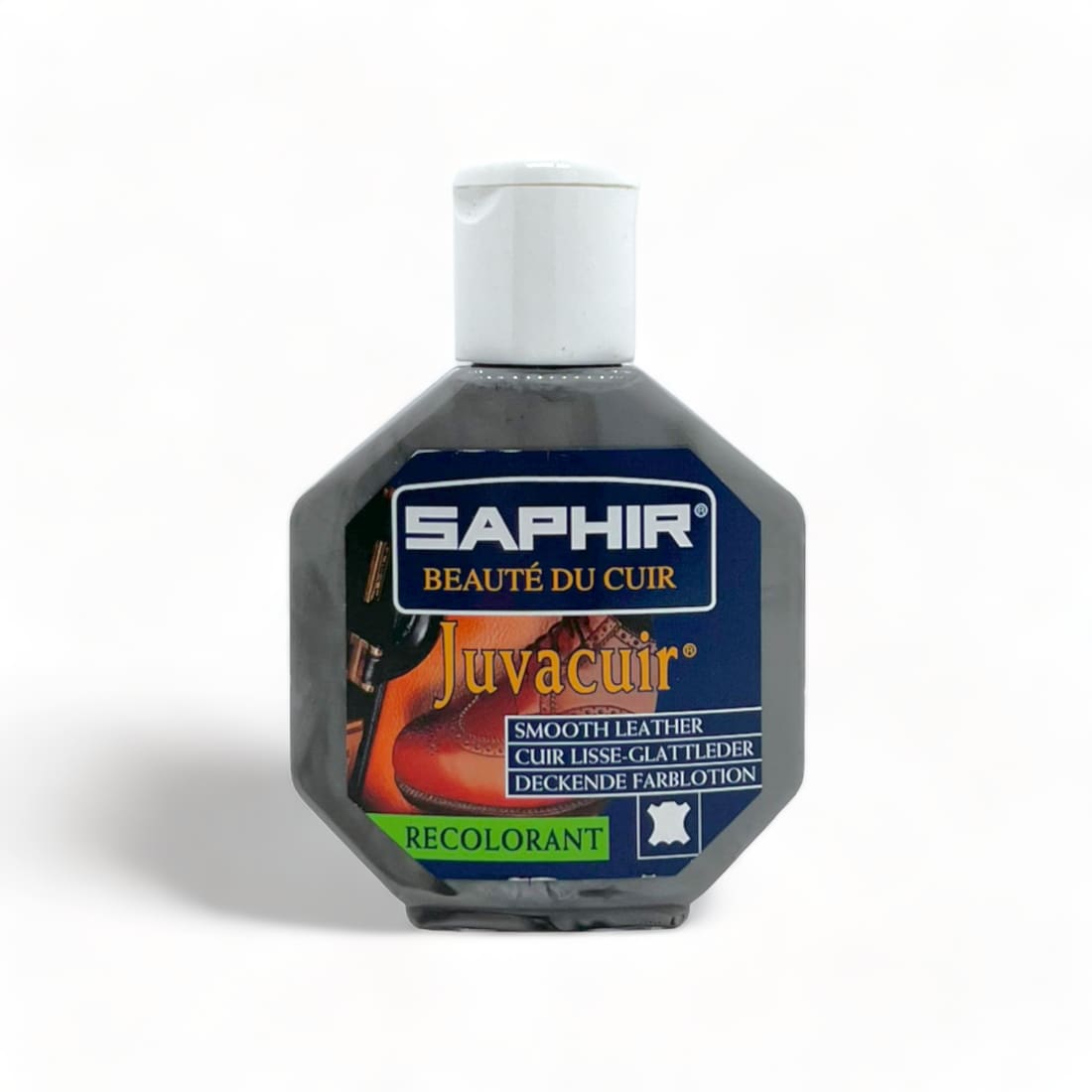 Cirage recolorant Juvacuir Gris - Saphir - 75 ml -