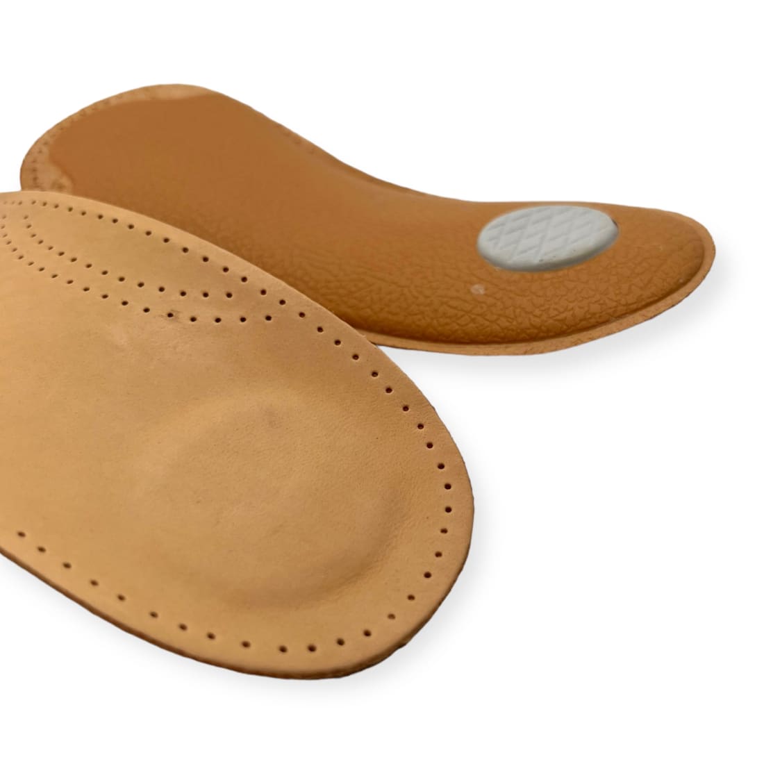 Demi semelles orthopédiques voûtes plantaires en cuir -