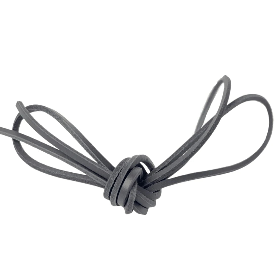 Lacets Cuir Plat Noir pour chaussures bateau 120 cm Norbert Bottier