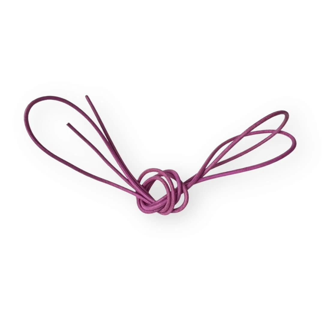 Lacets cuir ronds fins Fuschia Norbert Bottier