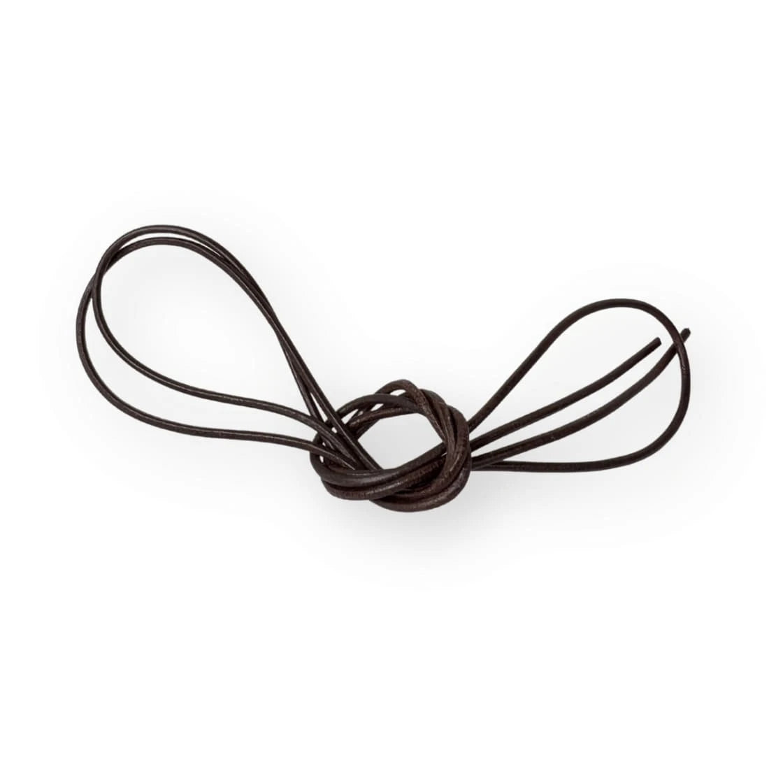 Lacets cuir ronds fins Marron Foncé Norbert Bottier