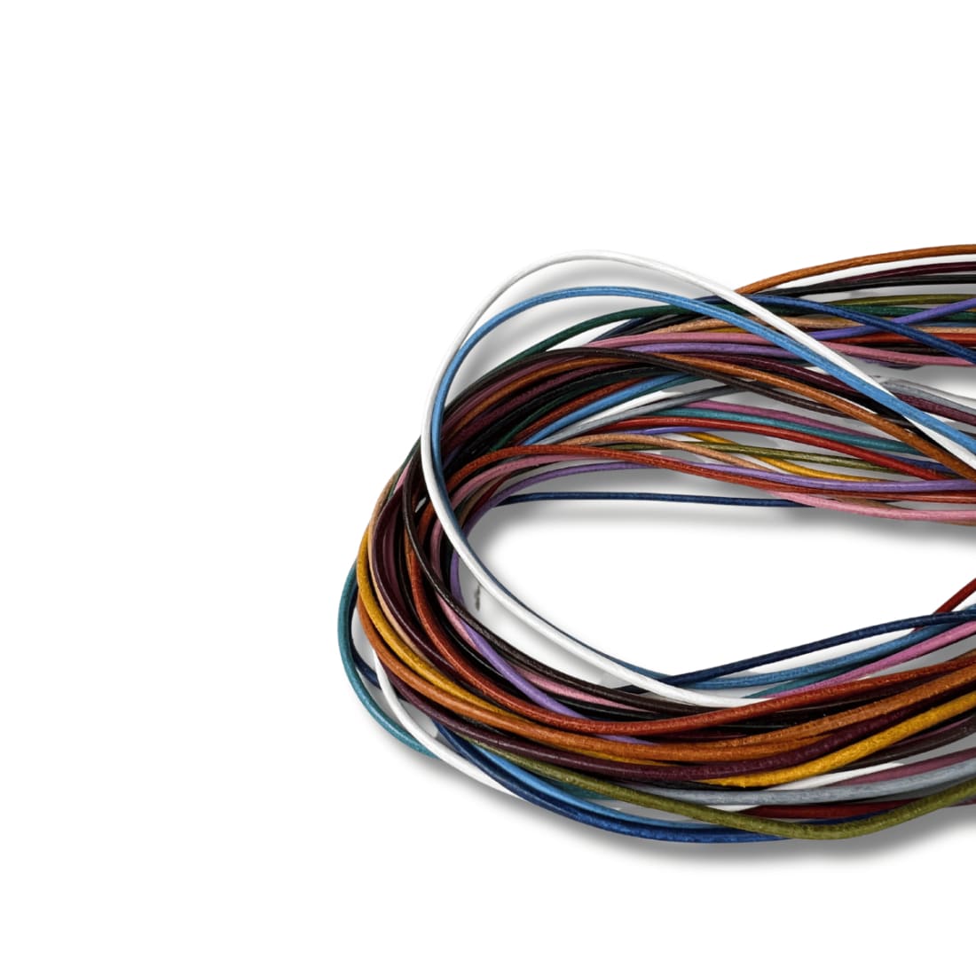 Lacets cuir ronds fins Norbert Bottier