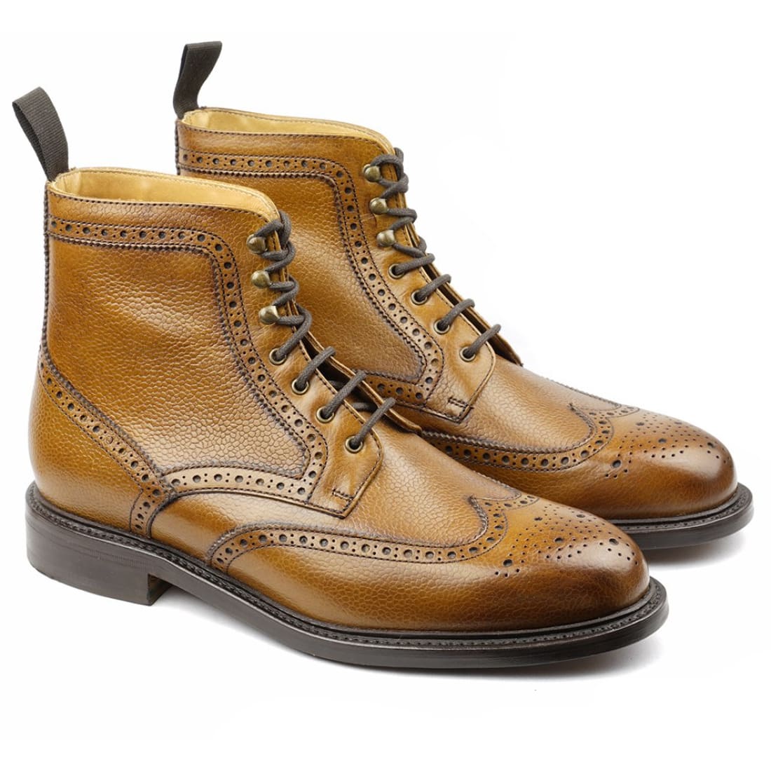 Mountain Boot's Cuir Grainé Gold-Chaussures-Norbert Bottier
