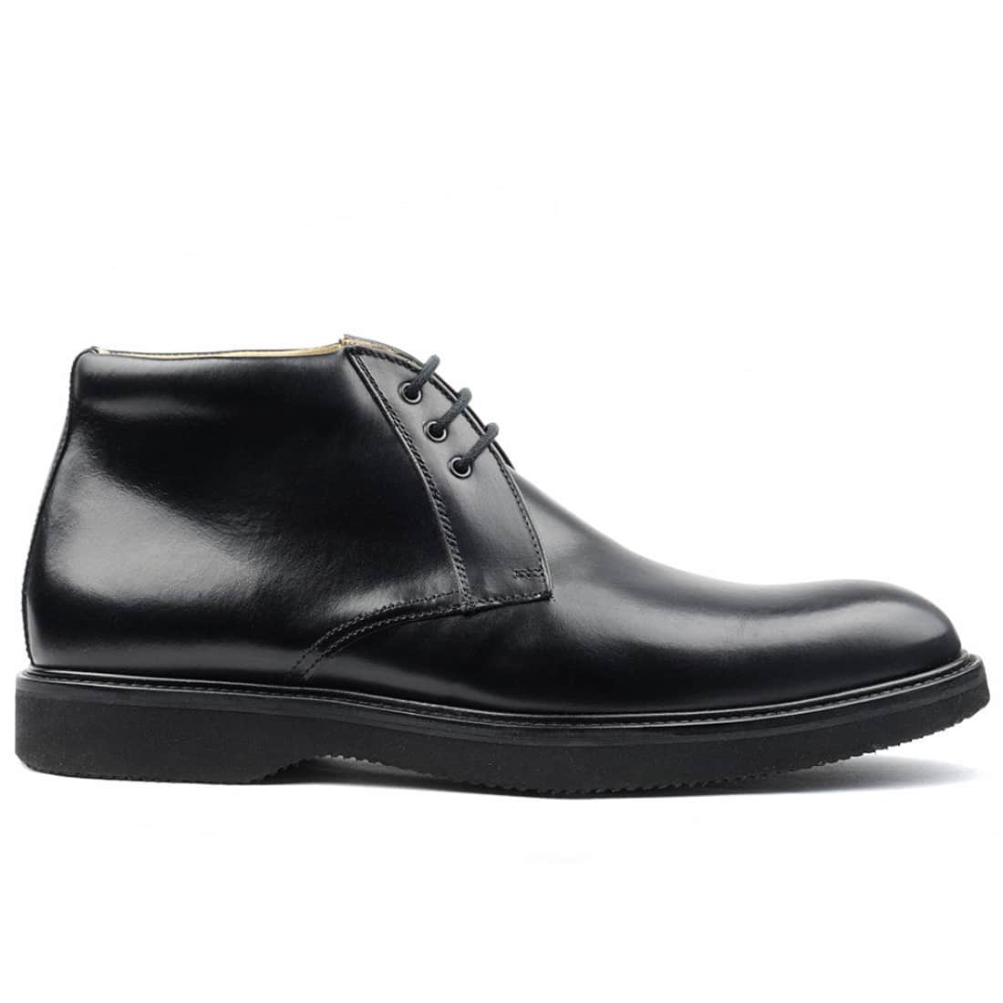 Chukka Boot's Cuir Noir-Chaussures-Norbert Bottier