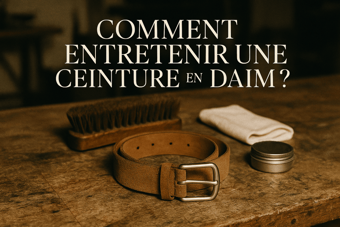 Comment nettoyer et entretenir une ceinture en daim ?