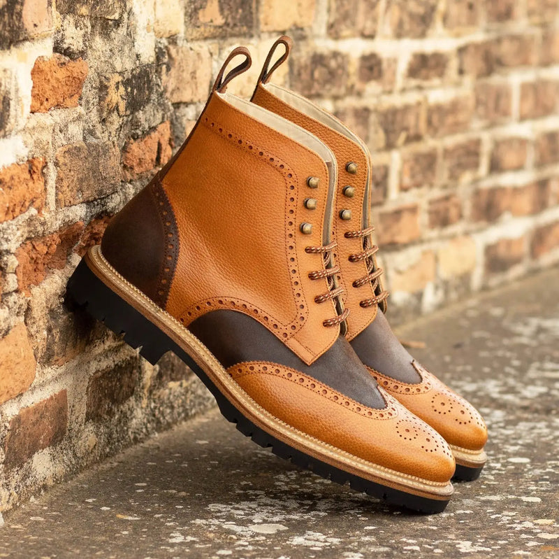 Bottines Derbies Brogue Bouts Fleuris Homme