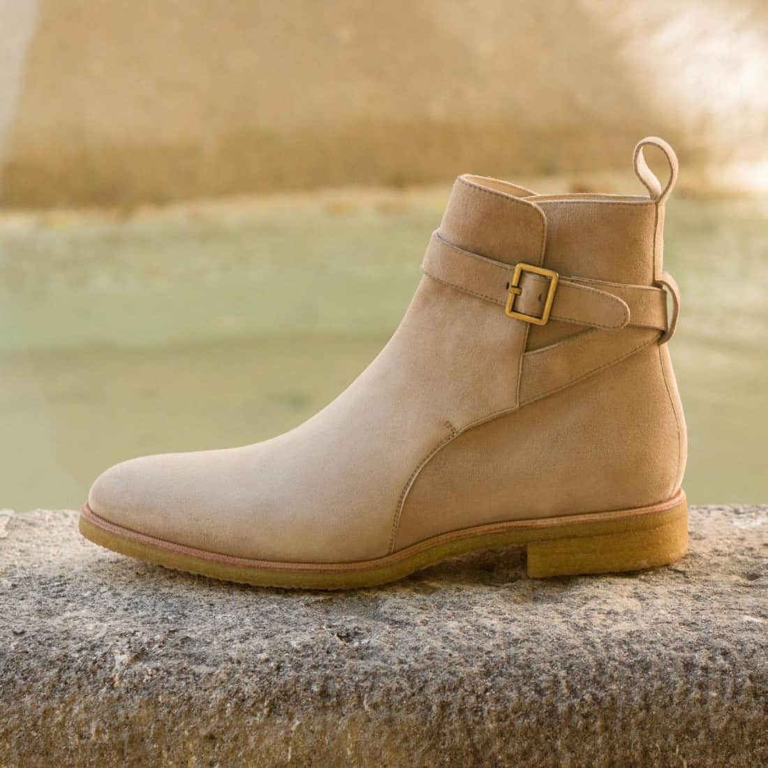 Bottines Boots Chelsea Daim Femme Suède Bottes Daim Semelle Crepe