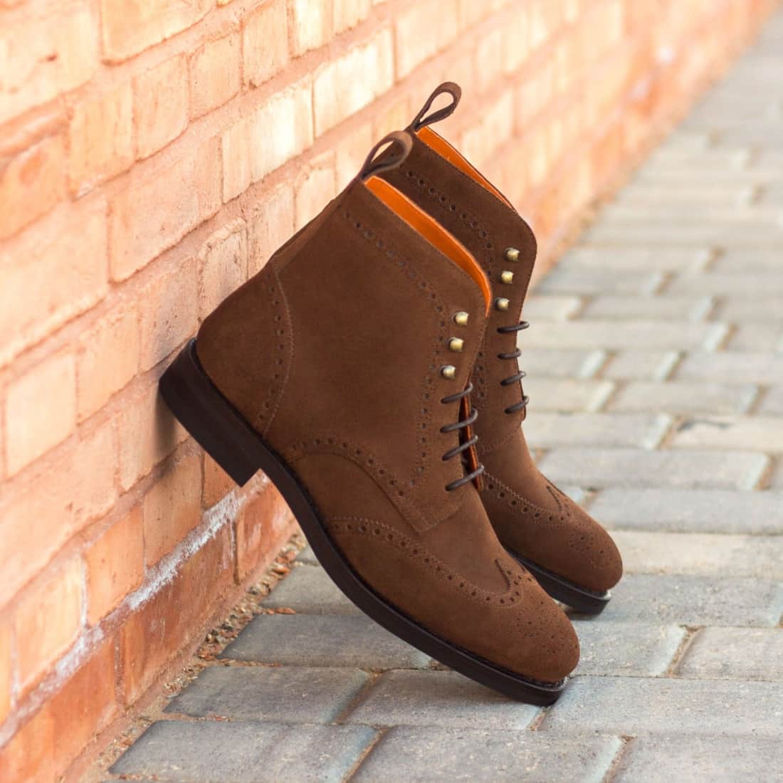 Mango - Bottines à talon en daim - Marron Mango - Bottines à talon en daim - Marron
