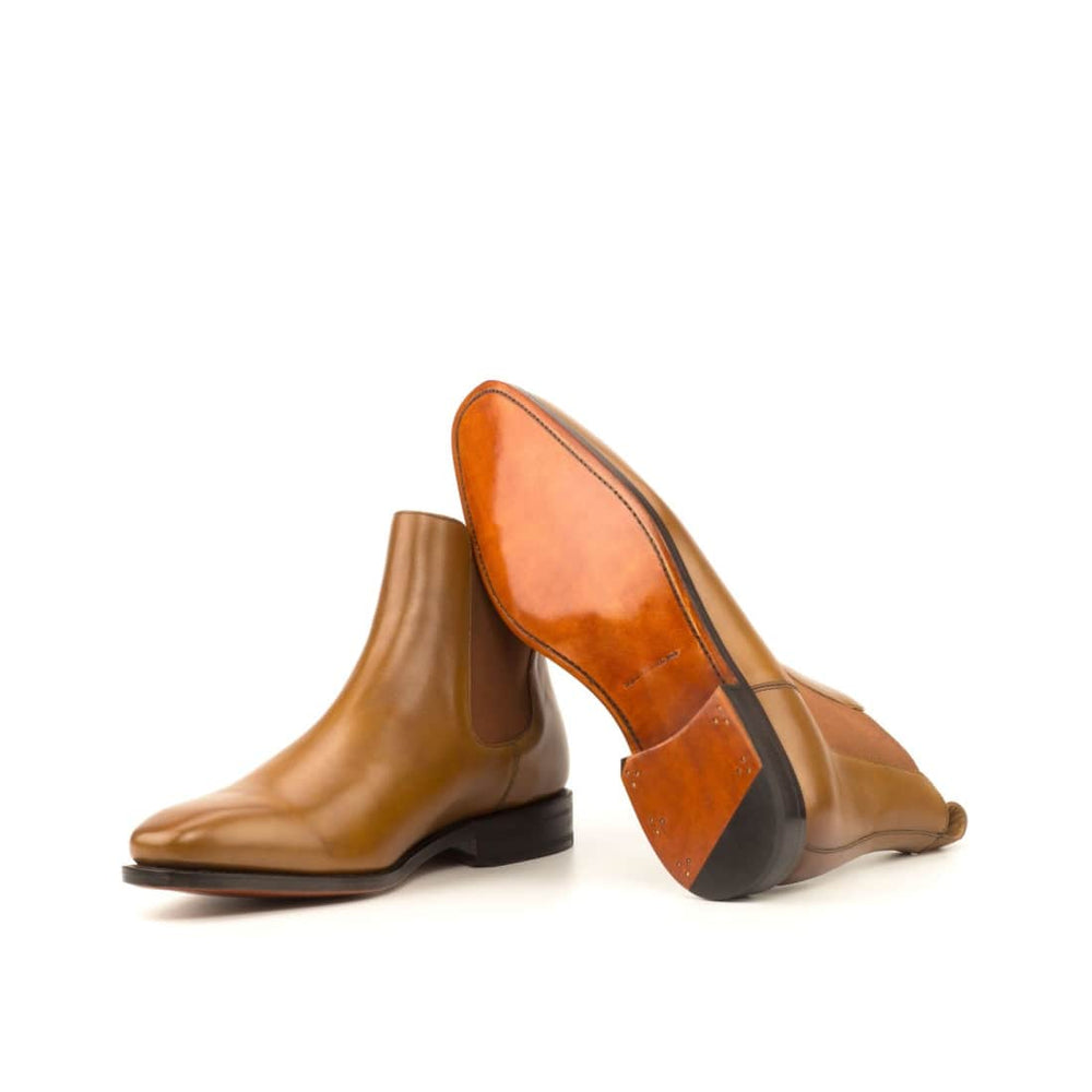 Cheslea Boots en cuir marron clair – vue 2