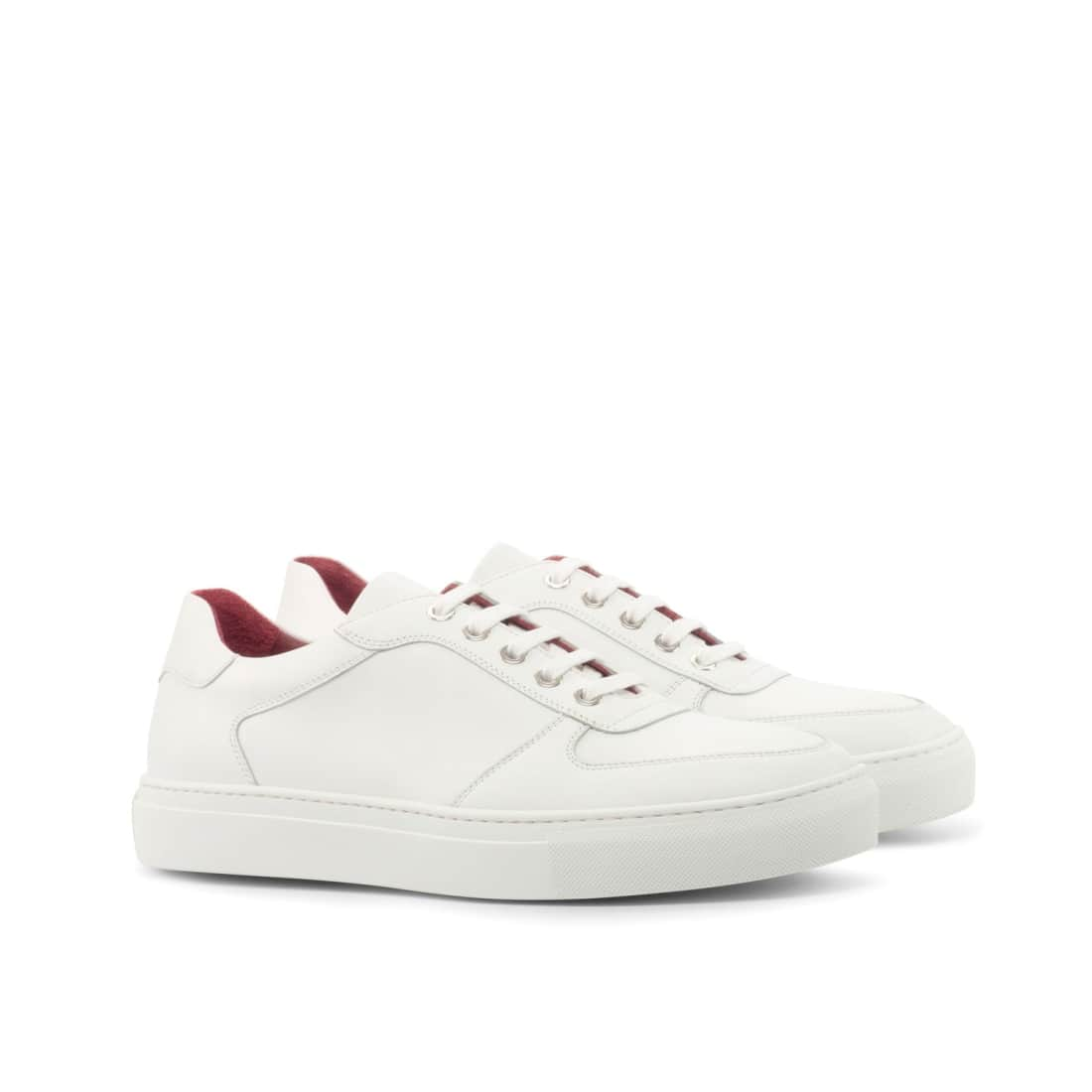 Sneakers Bumper en cuir blanc - Semelles Blanches