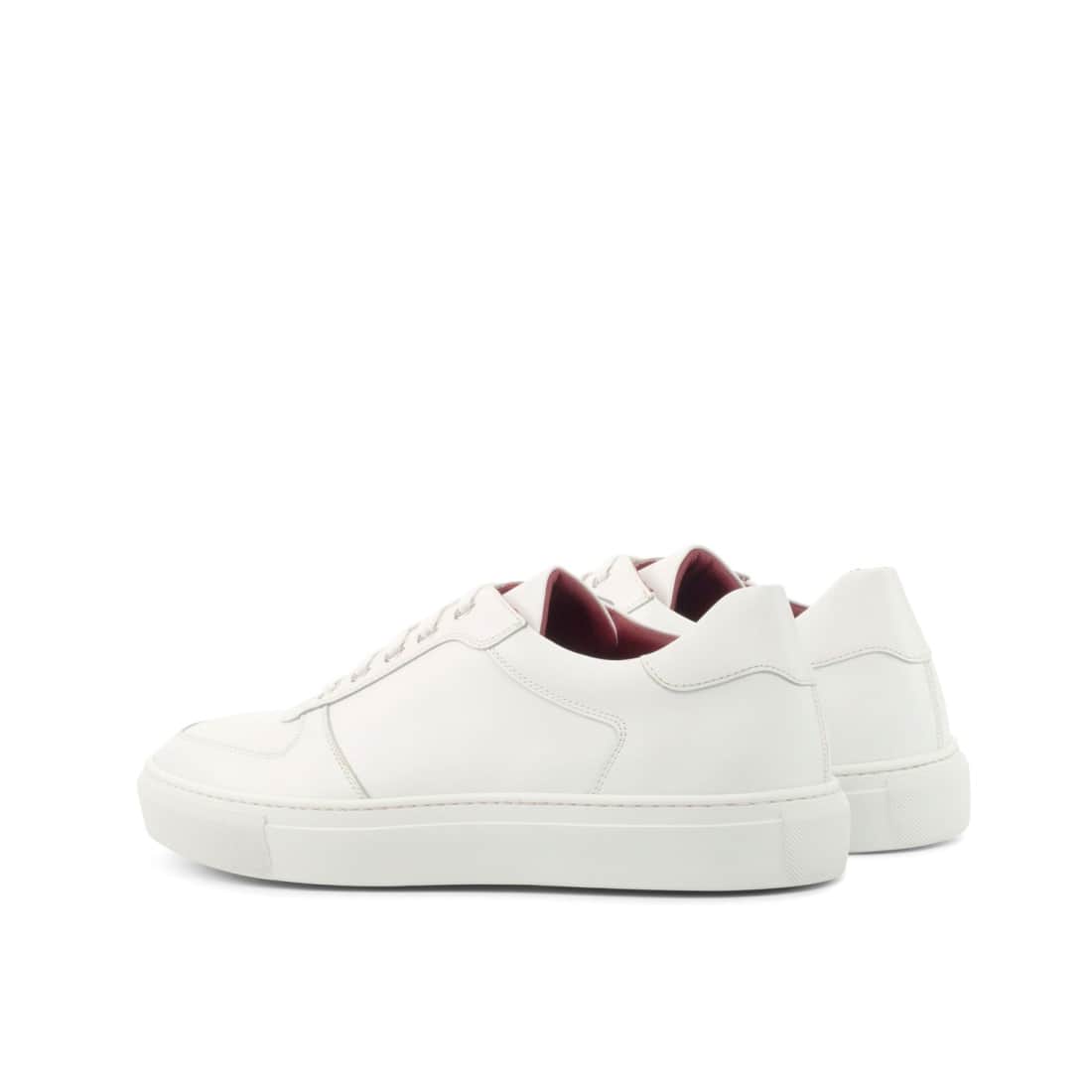 Sneakers Bumper en cuir blanc - Semelles Blanches – vue 3