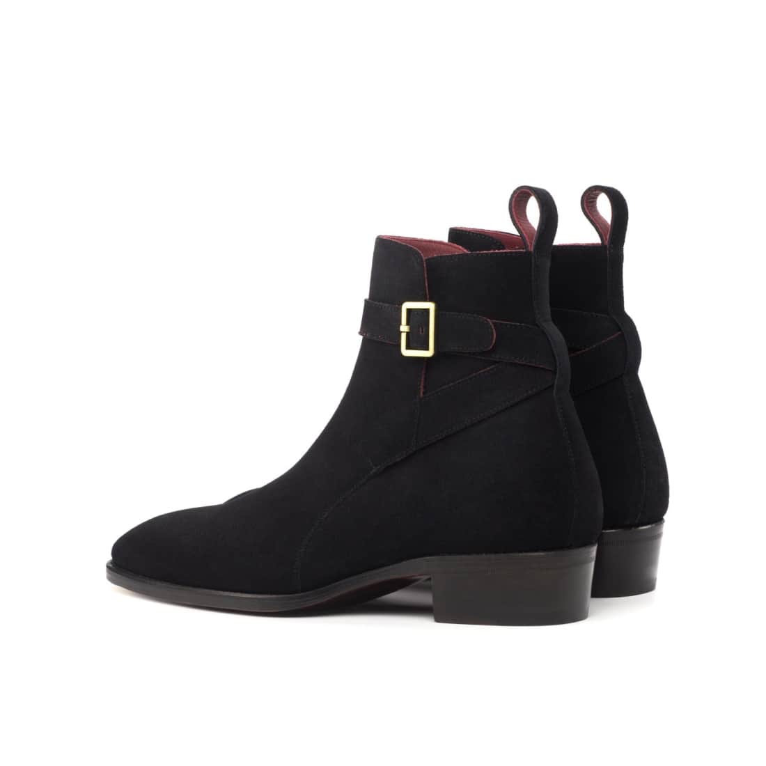 Bottines Jodhpur en daim noir – vue 3