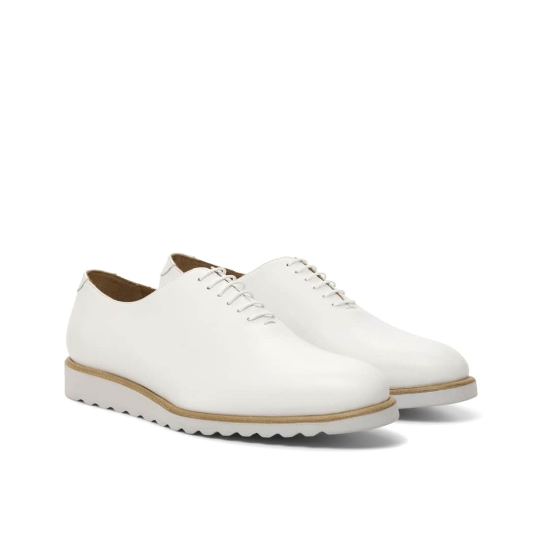 One Cut en cuir blanc - Semelles sport