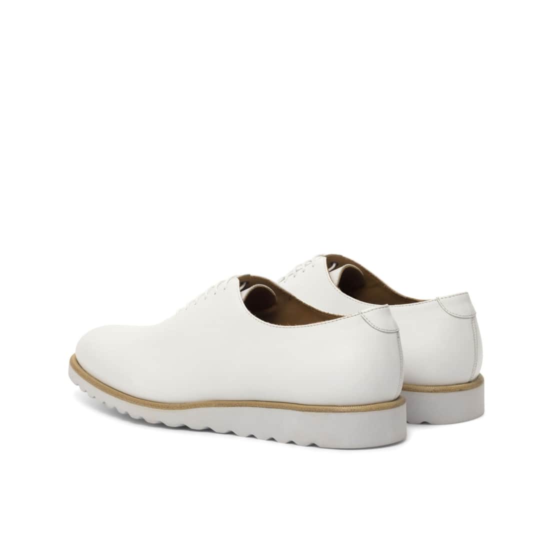 One Cut en cuir blanc - Semelles sport – vue 3