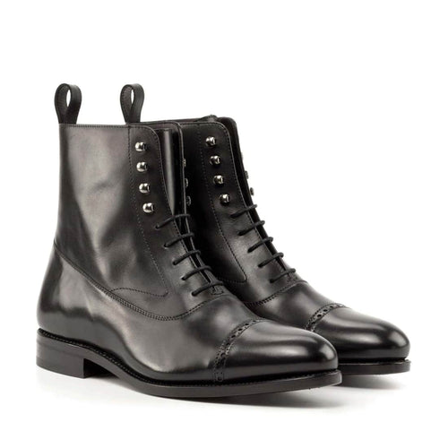 Bottines Blamoral en cuir noir