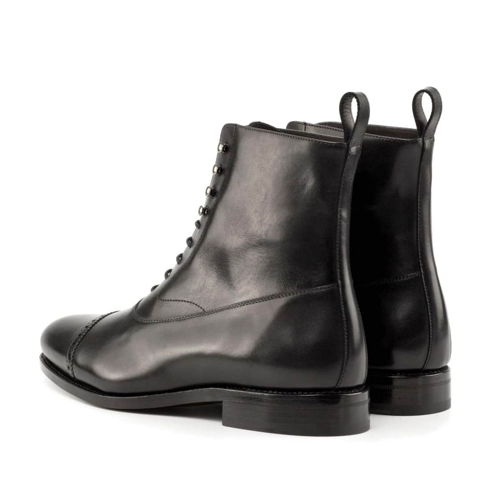 Bottines Blamoral en cuir noir – vue 3