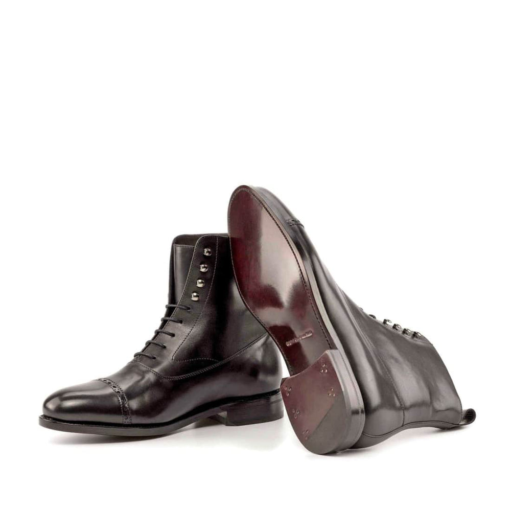 Bottines Blamoral en cuir noir – vue 2