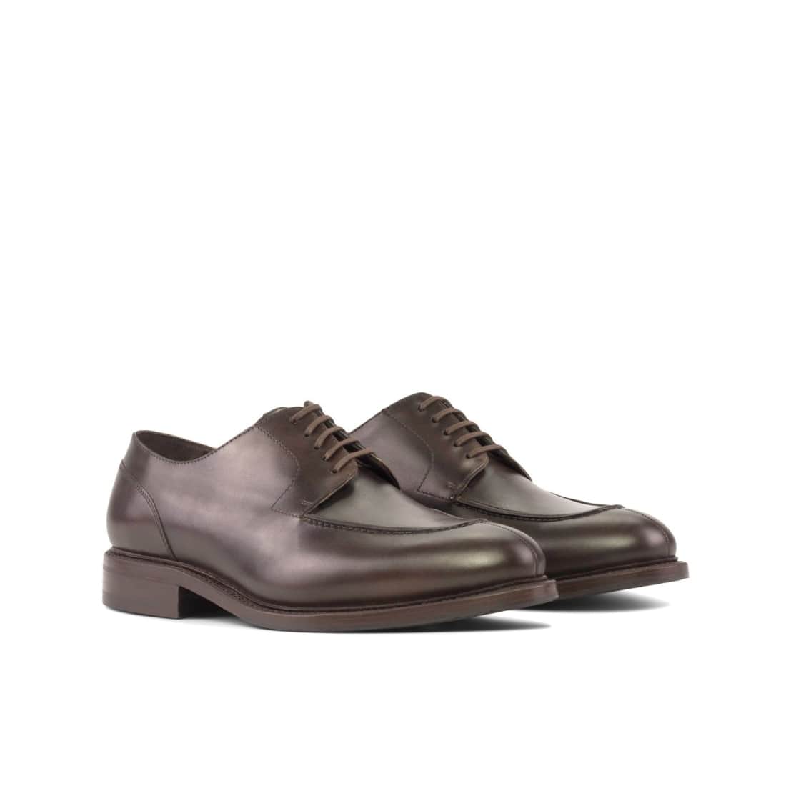 Derbie Chasse en cuir marron foncé