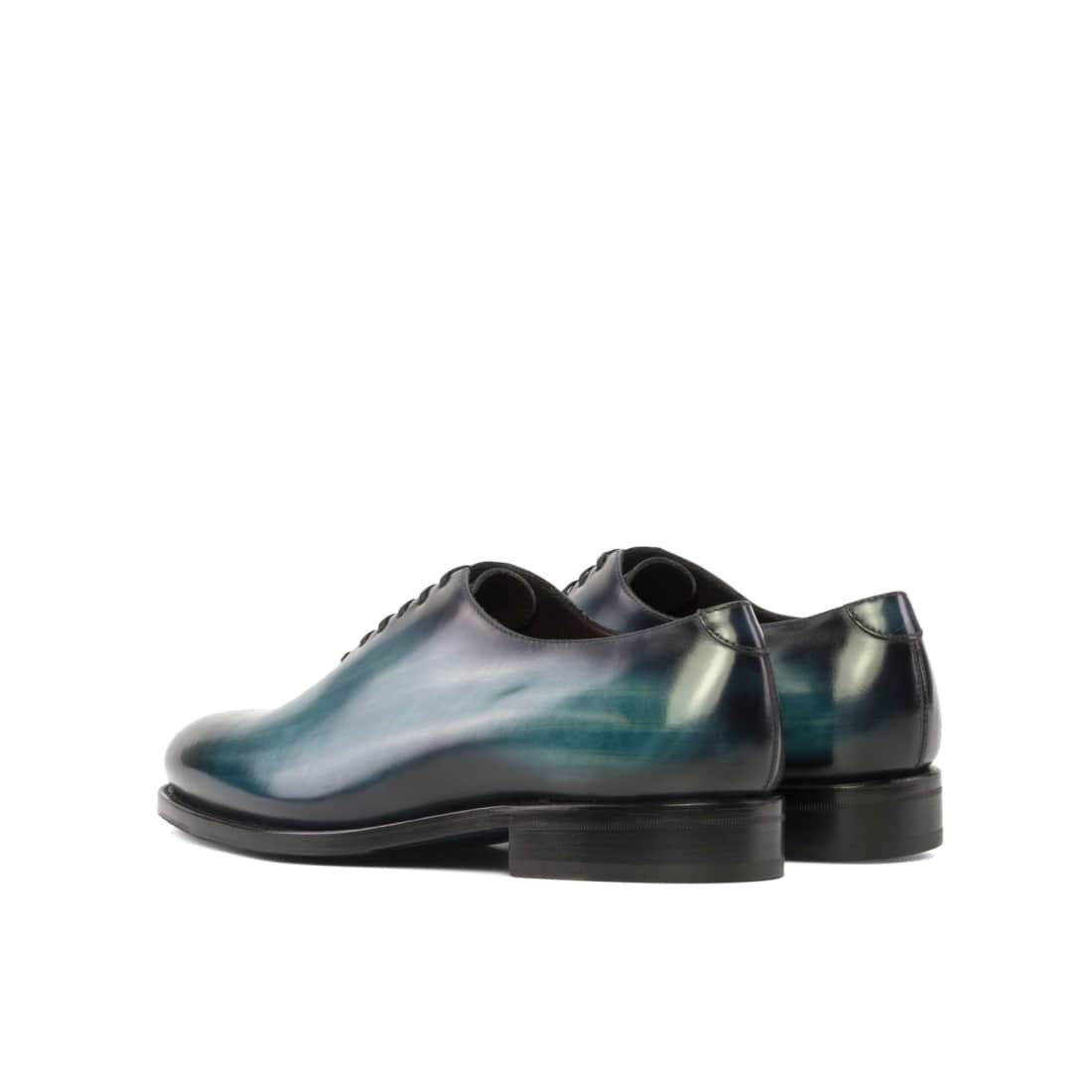 One Cut en cuir patiné pinceau turquoise - Chaussures