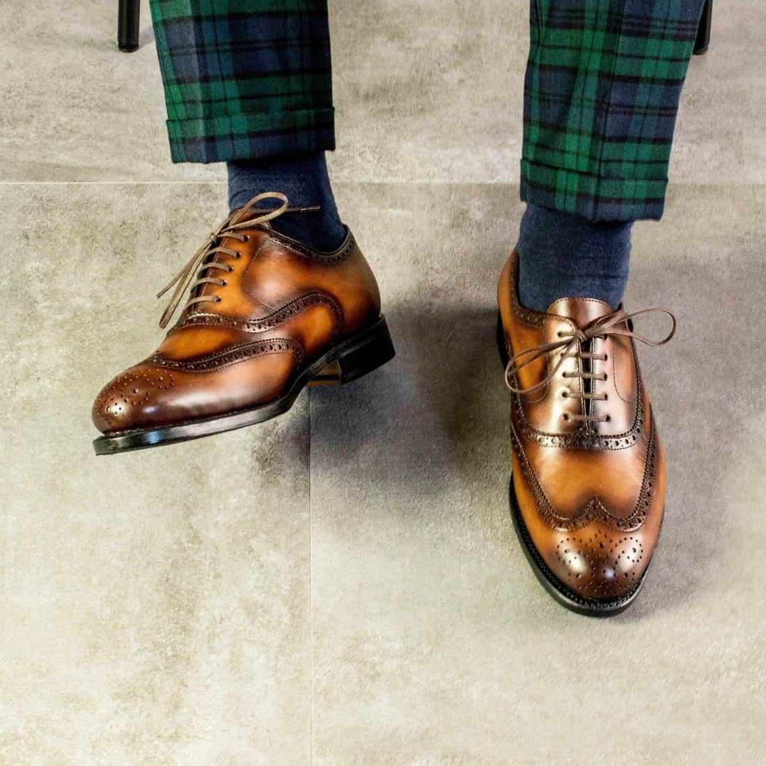 Richelieu Brogue pour Homme en Cuir Marron Foncé - Goodyear – Norbert Bottier Richelieu Brogue pour Homme en Cuir Marron Foncé - Goodyear – Norbert Bottier
