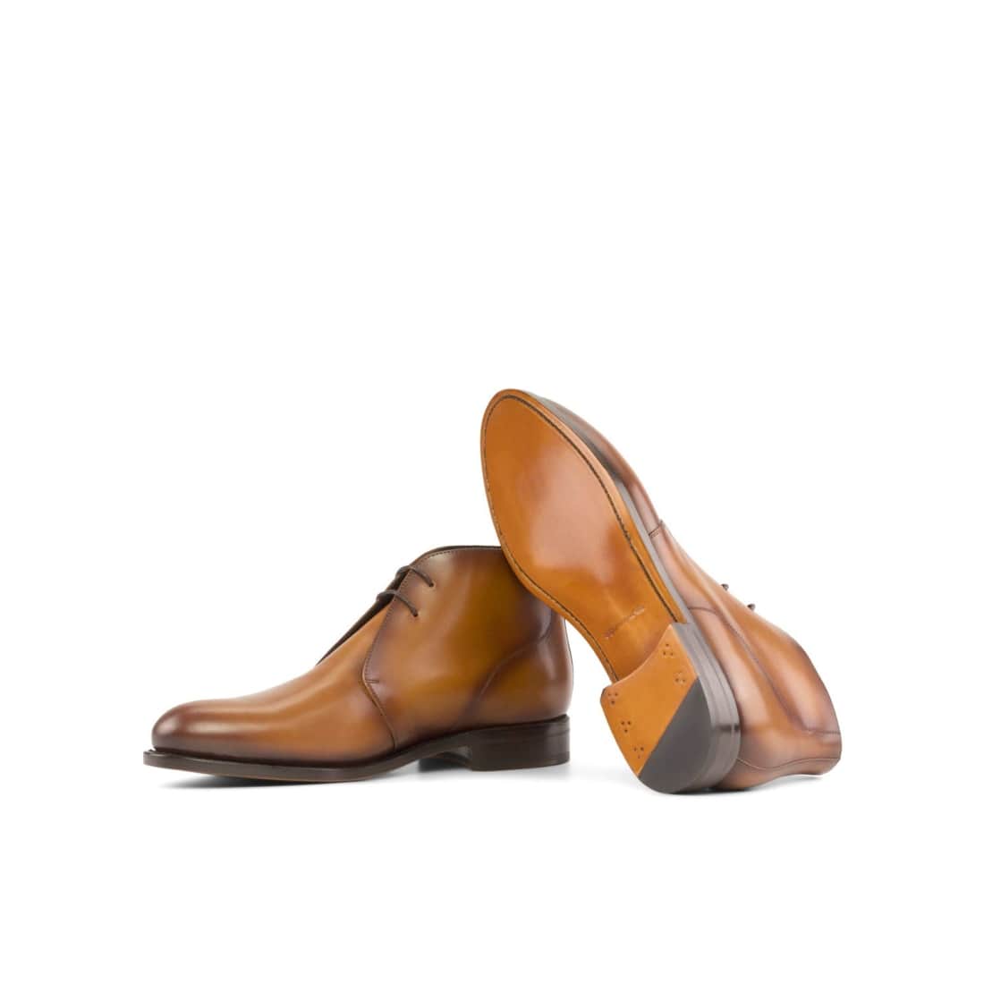 Chukka Boots en cuir marron clair – vue 2