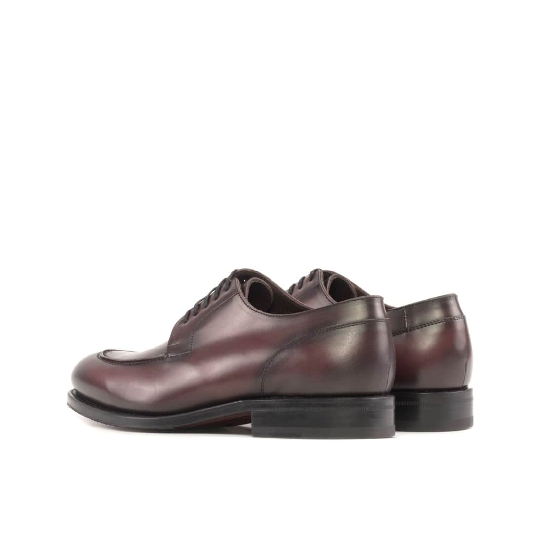Derbie Chasse en cuir bordeaux - Chaussures