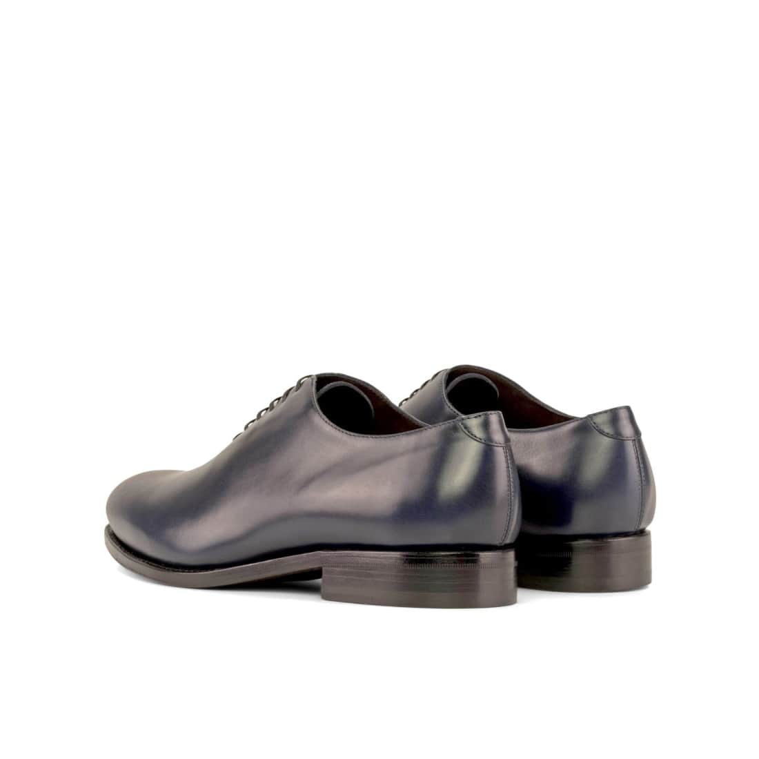 One Cut en cuir bleu marine – vue 3