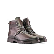 Hiking Boots en cuir marron foncé - Semelles Commando