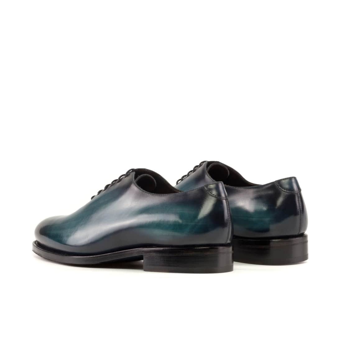 One Cut en cuir patiné turquoise – vue 3