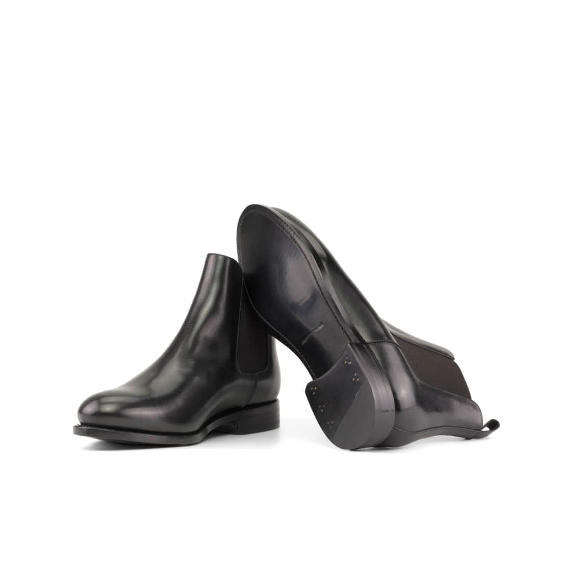 Cheslea Boots en cuir noir – vue 2