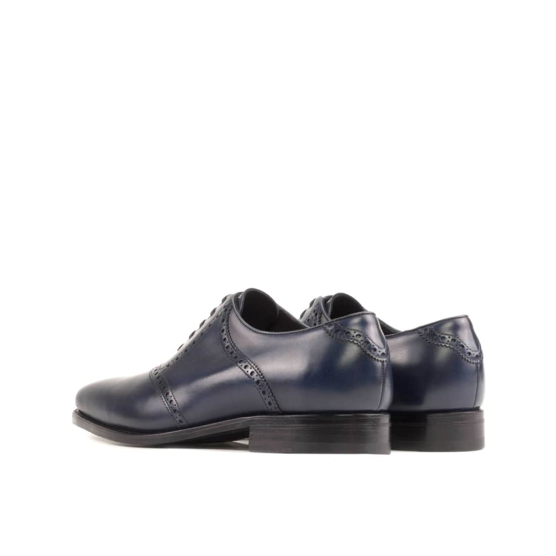 Richelieu Saddle en cuir bleu marine - Chaussures
