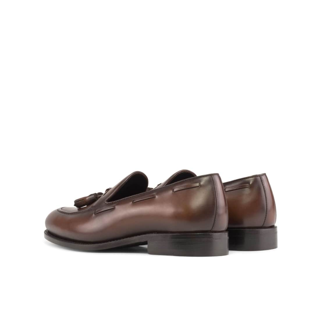 Mocassin à glands en cuir marron – vue 3