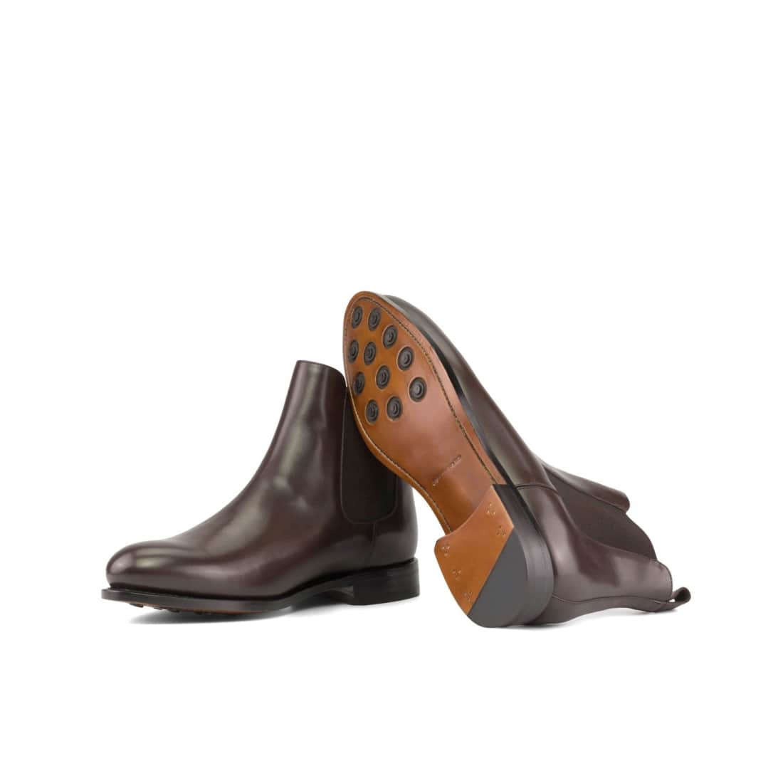 Cheslea Boots en cuir marron foncé – vue 2