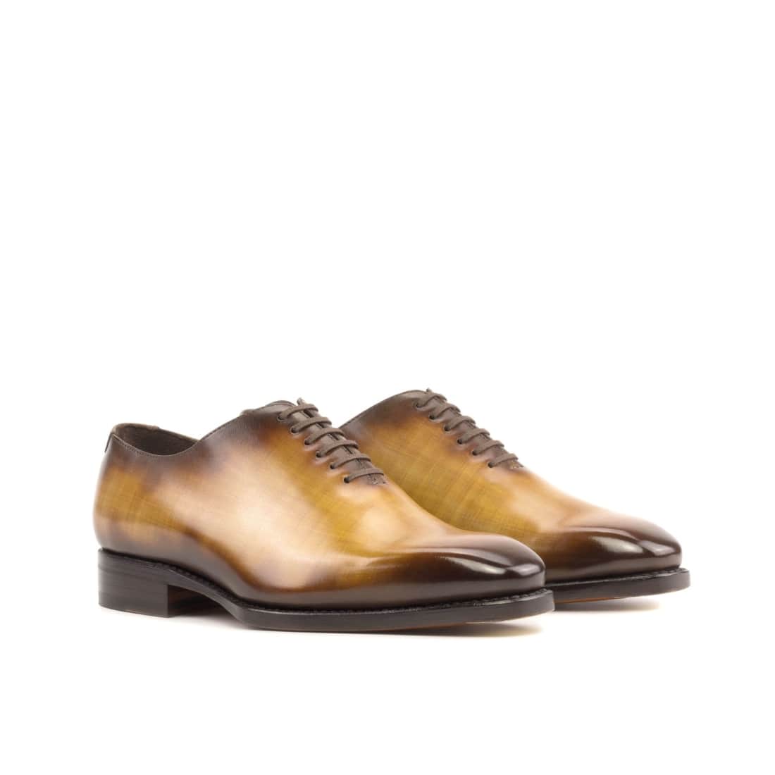 One Cut en cuir patiné cognac