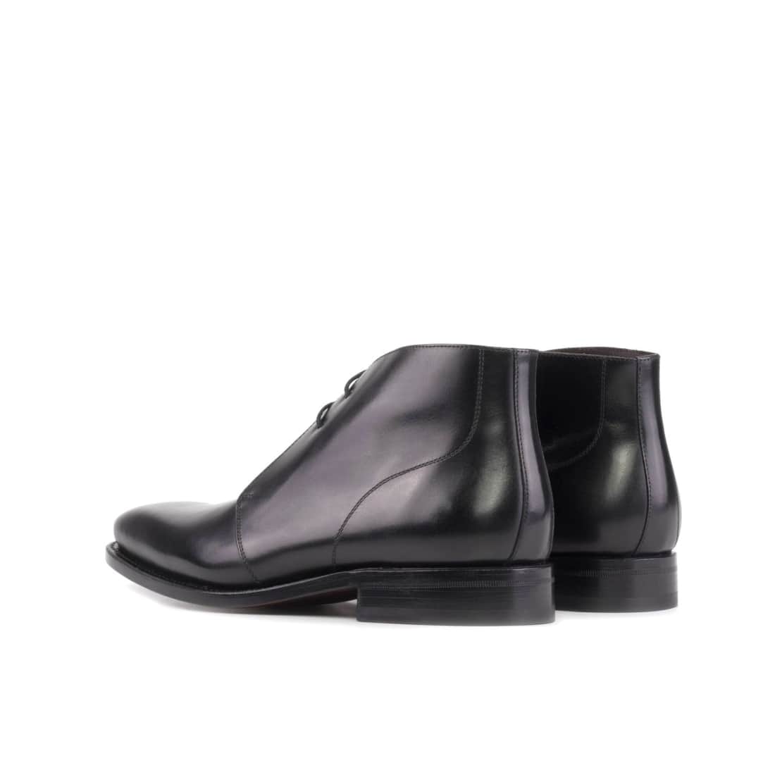 Chukka Boots en cuir noir – vue 3