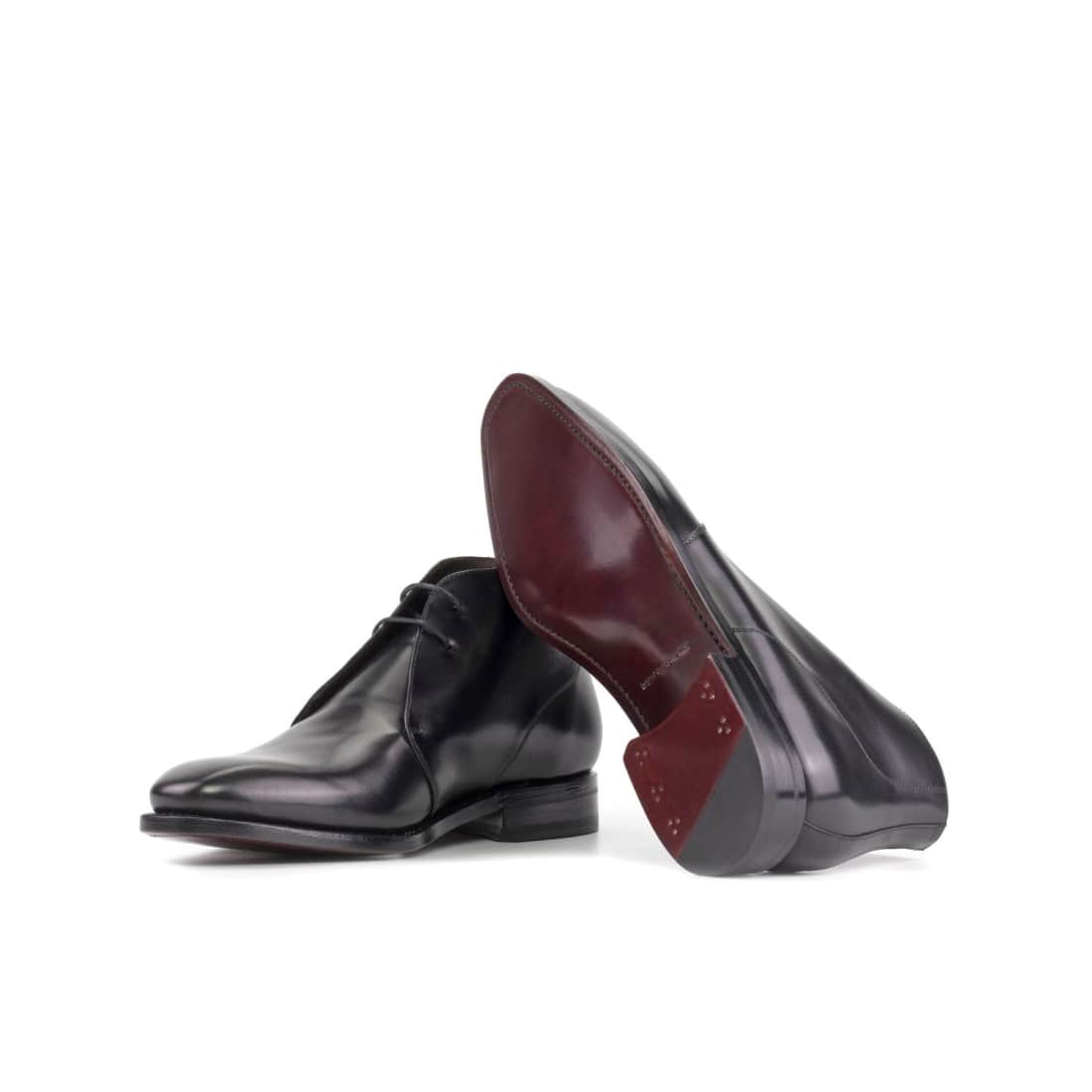 Chukka Boots en cuir noir – vue 2