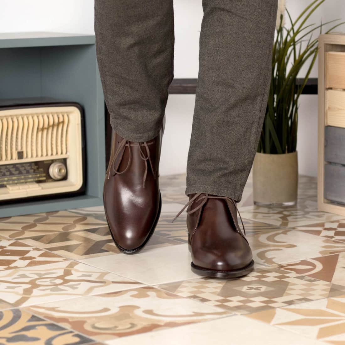 Chukka Boots en cuir marron – vue 5