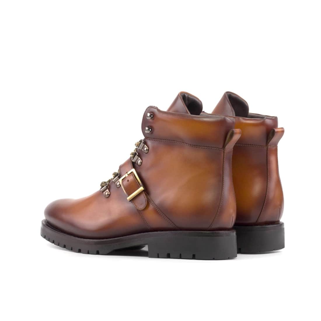 Hiking Boots en cuir marron clair - Semelles Commando – vue 3