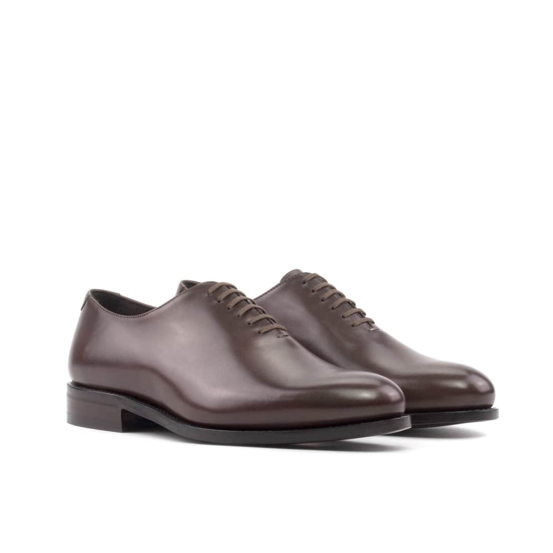 One Cut en cuir marron foncé